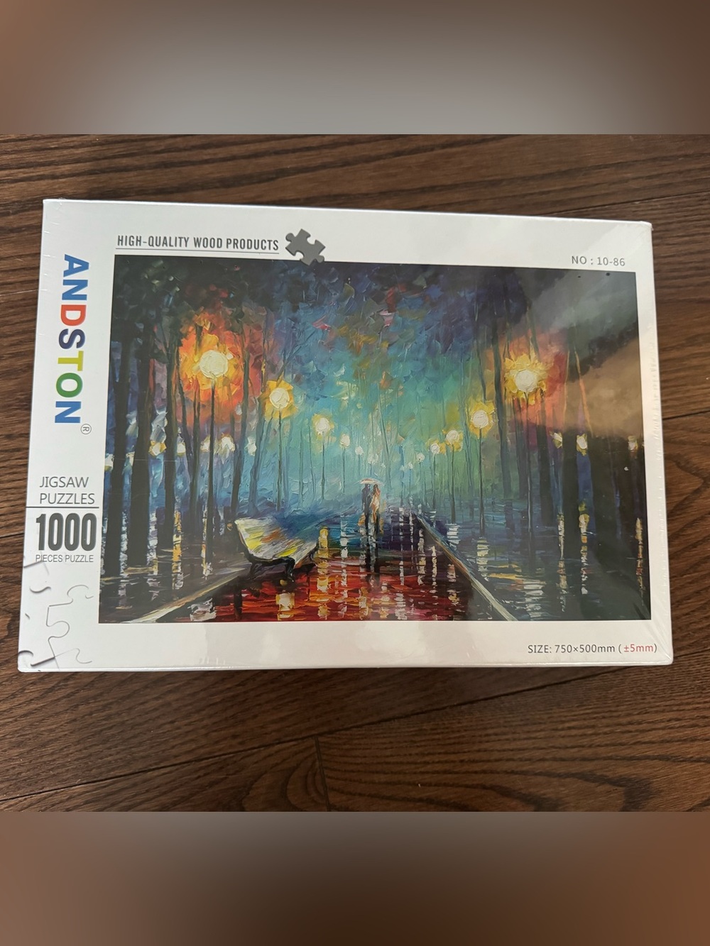 Andston 1000-Piece Jigsaw Puzzle - Colorful Streetlamp Landscape